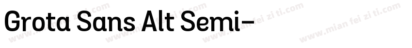 Grota Sans Alt Semi字体转换